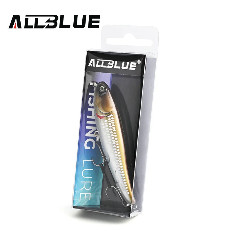 ALLBLUE BULLET MULLET 80mm/100mm Topwater Matita Superficie Walker Galleggiante Richiamo di Pesca Camminare Il Cane Acqua Salata Spigola Esca Dura