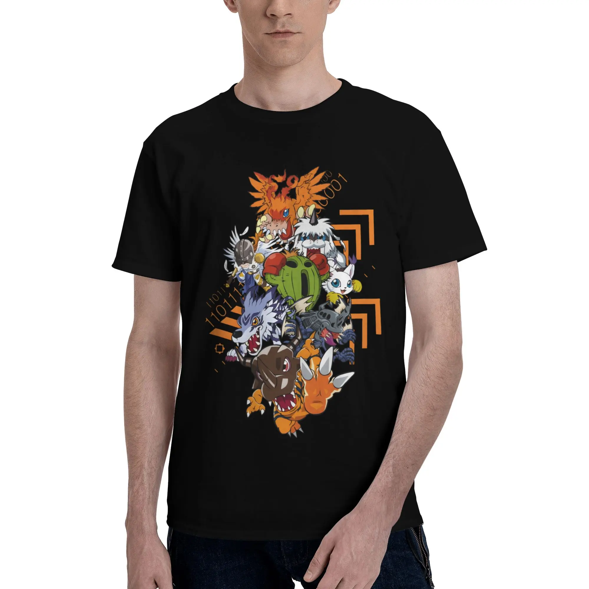 Digimon 35 Novelty 100% Cotton T-Shirt Bandai Tops Tees For Men