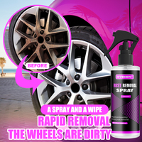 Car Wheels Rim Cleaner Multi Purpose Rust Remover Brake Paint Protect Metal Dust Iron Powder Remover Car Care Chrome Spray