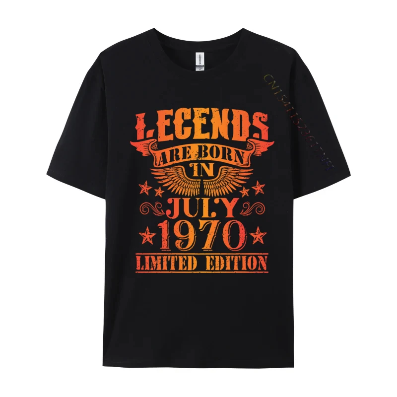 Birthday July 1970 Year Limited Edition Used Legends Cotton T Shirts For Men Tops Shirt Plain New T-Shirt Fitness Tight