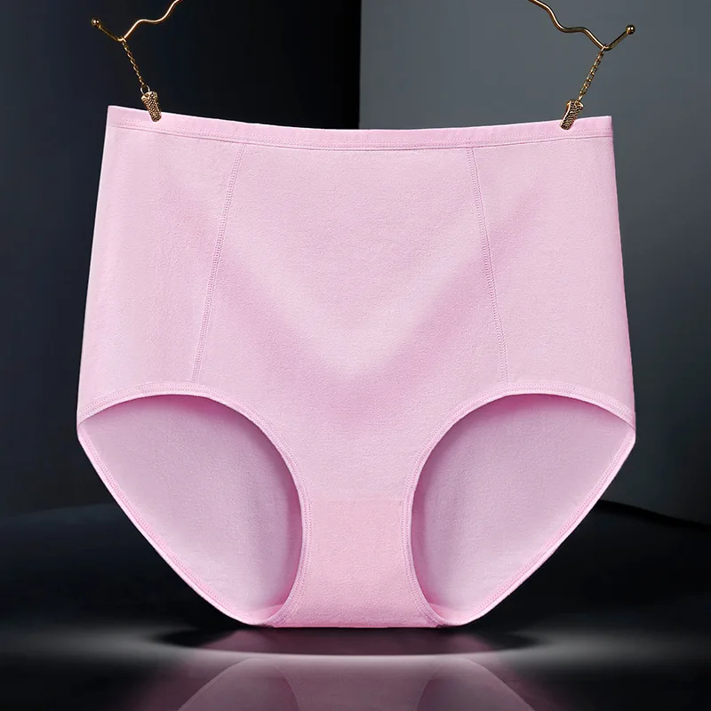 3pcs Pure Cotton Brief Female Solid Panties Girls High Waist Comfort Underpants Lady Plus Size Underwear Women Ventilate Pantys - Image 4