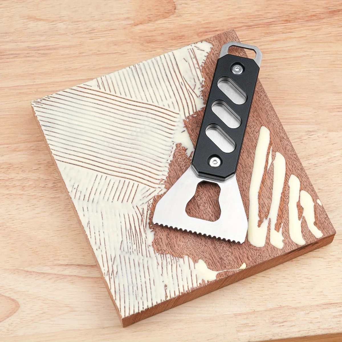 Steel Glue Applicator Woodworking Glue Coating Shovel Aluminum Handle Glue Spreaders Solid Wood Repair Adhesive Assisted Tool
