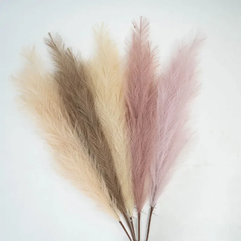 

3PCS Artificial Flowers Pampas Grass Simulation Reed Ascendant Grass Fake Plant Wedding Bouquets Home Festive Party Decoration