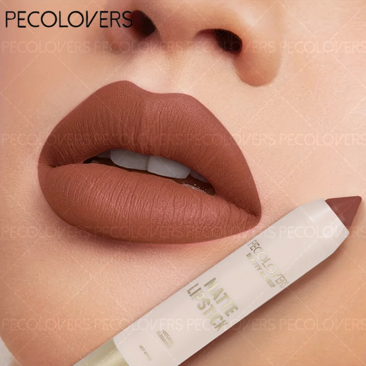 ลิปสติกสีแดงกันน้ำติดทนนาน ลิปกลอสเนื้อเนียนนุ่มแบบกำมะหยี่ ให้ความชุ่มชื้น พร้อมดินสอเขียนขอบปาก