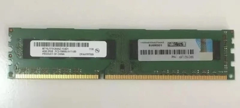 

For HP 4GB 1333 PC3-10600U 4G 1.5 Desktop Memory stick 497158-D88