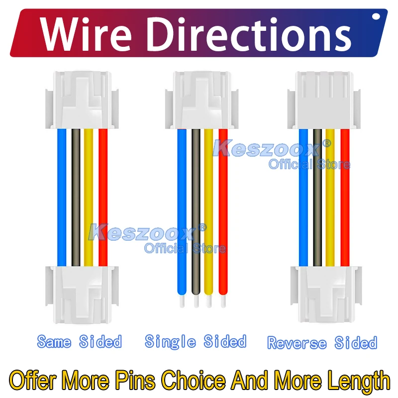 JST PHB2.0mm Wire Connector 2×2/3/4/5/6/7/8/9/10/11/12Pin Cable Crimp Terminals Block Jack Plug Connectors 22AWG Copper wire