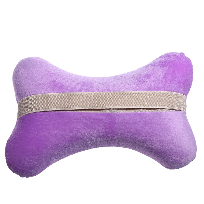 Car Neck Headrest Pillow Memory Foam Car Seat Neck Pillow Breathable Crystal Velvet Head And Neck Support For Sleep Pillow