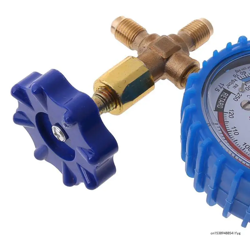 220PSI 500PSI Professional Air Conditioning Refrigerant Recharge Pressure Gauge Manometer