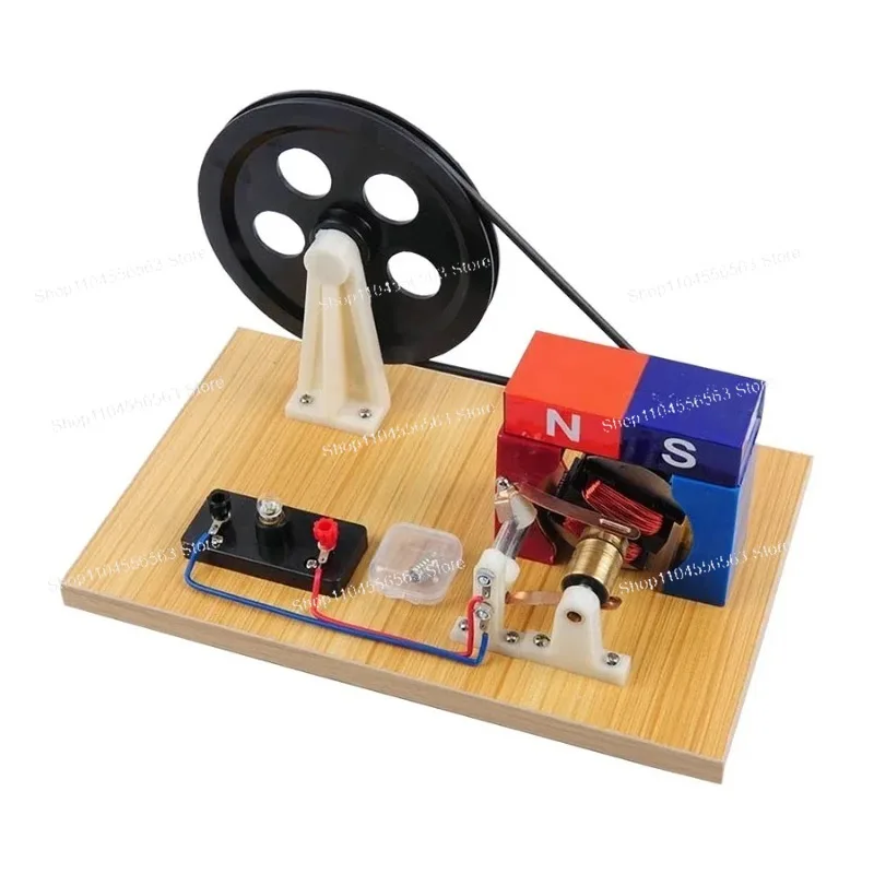 J24019 Hand AC DC Generator Middle School Physics Electrical Experiment Teaching Apparatus