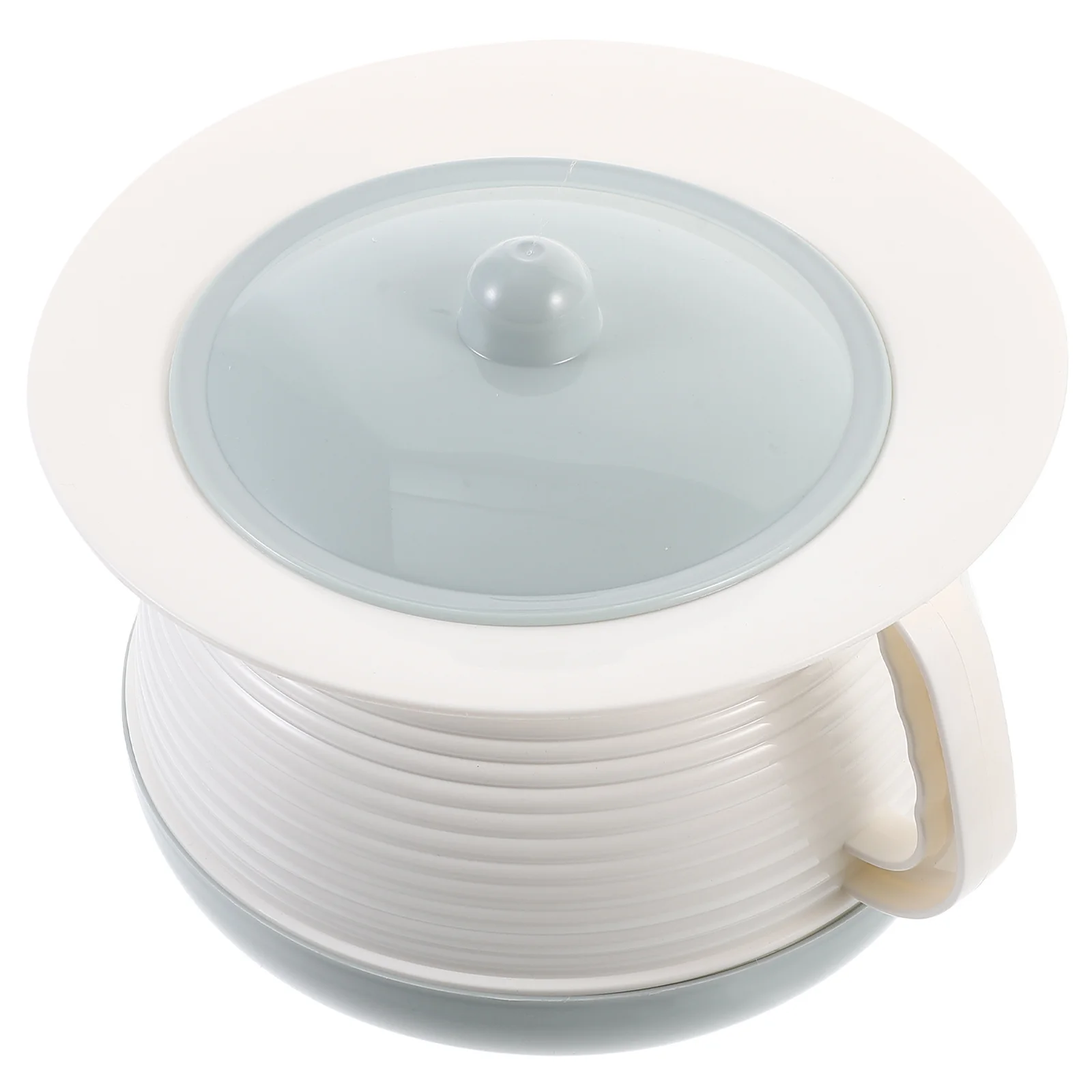 1 قطعة مقلاة مبولة المحمولة سميكة البلاستيك Bedpan مع غطاء لكبار السن الأطفال الكبار ليلة استخدام المنزلية غرفة وعاء تخزين البول #6