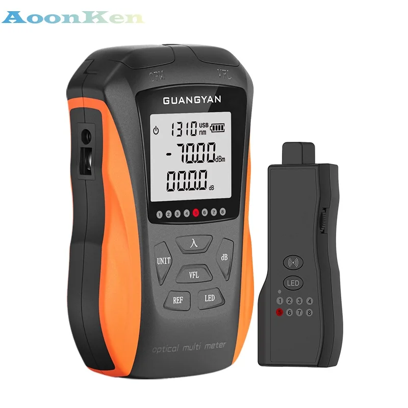 Narzędzie FTTH Światłowodowy miernik mocy optycznej OPM Wizualny lokalizator usterek VFL 5/15 km RJ45 Tester Kabel Tracker Mini czerwony długopis światłowodowy