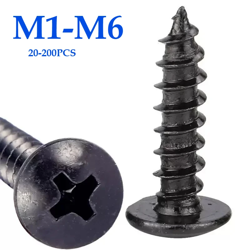 

Carbon Steel Phillip,s Truss Head Screw M1 M1.2 M1.7 M2 M2.3 M2.6 M3 M3.5 M4 M5 M6 Cross Recessed Flat Head Self-Tapping Screws