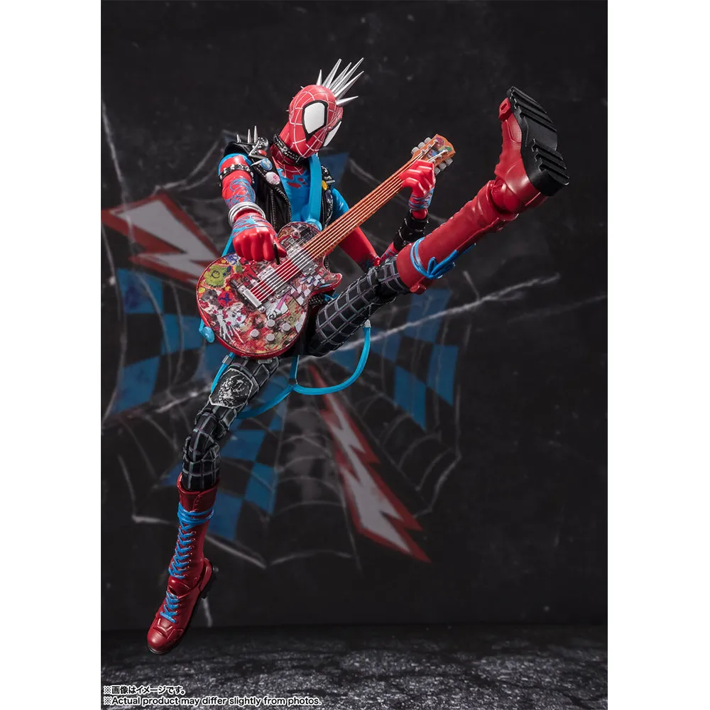 [In Stock] Original Bandai Spirits S.h.figuarts Spider-Man Across Spider-Verse Part One Spider-Punk 17.5Cm Action Figure Toys