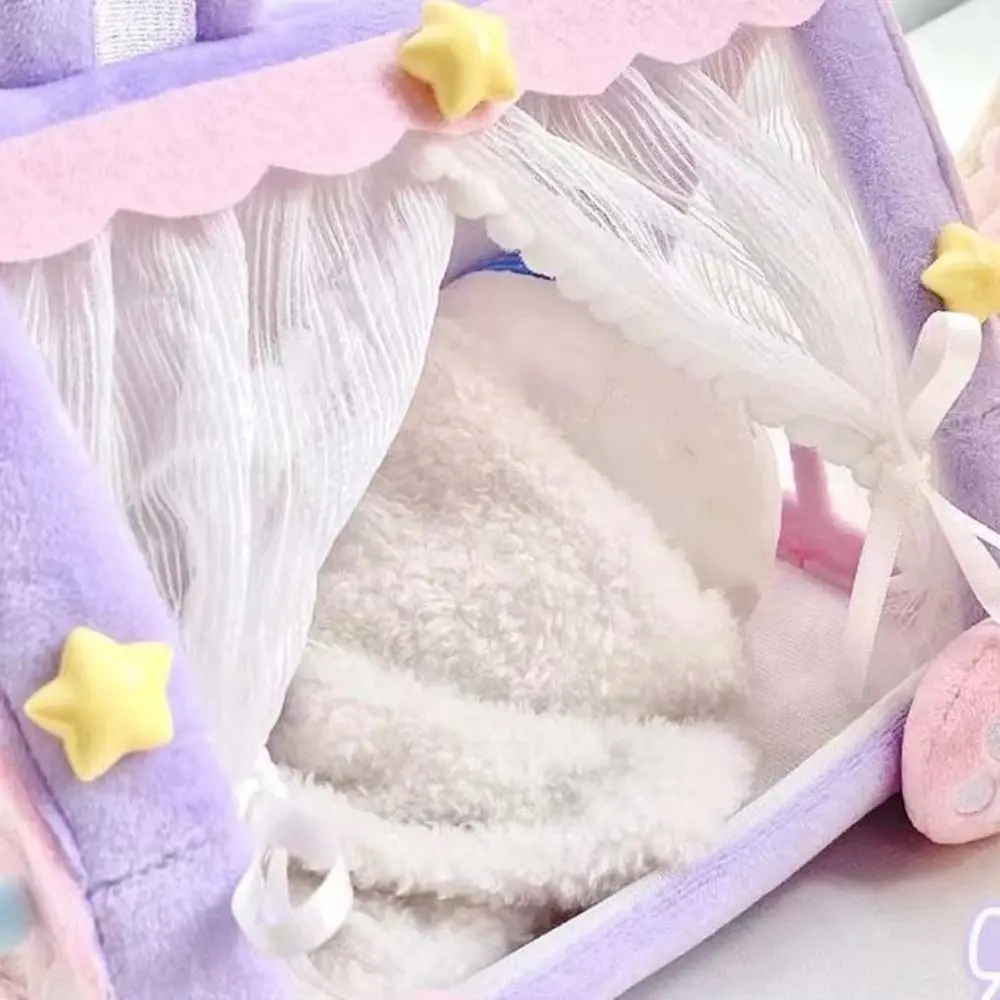 

Desktop Ornaments Doll Tent Doll Furniture Pretend Play Cotton Doll Bed Scene Model Miniature Doll Sleeping Bed Girl Gift