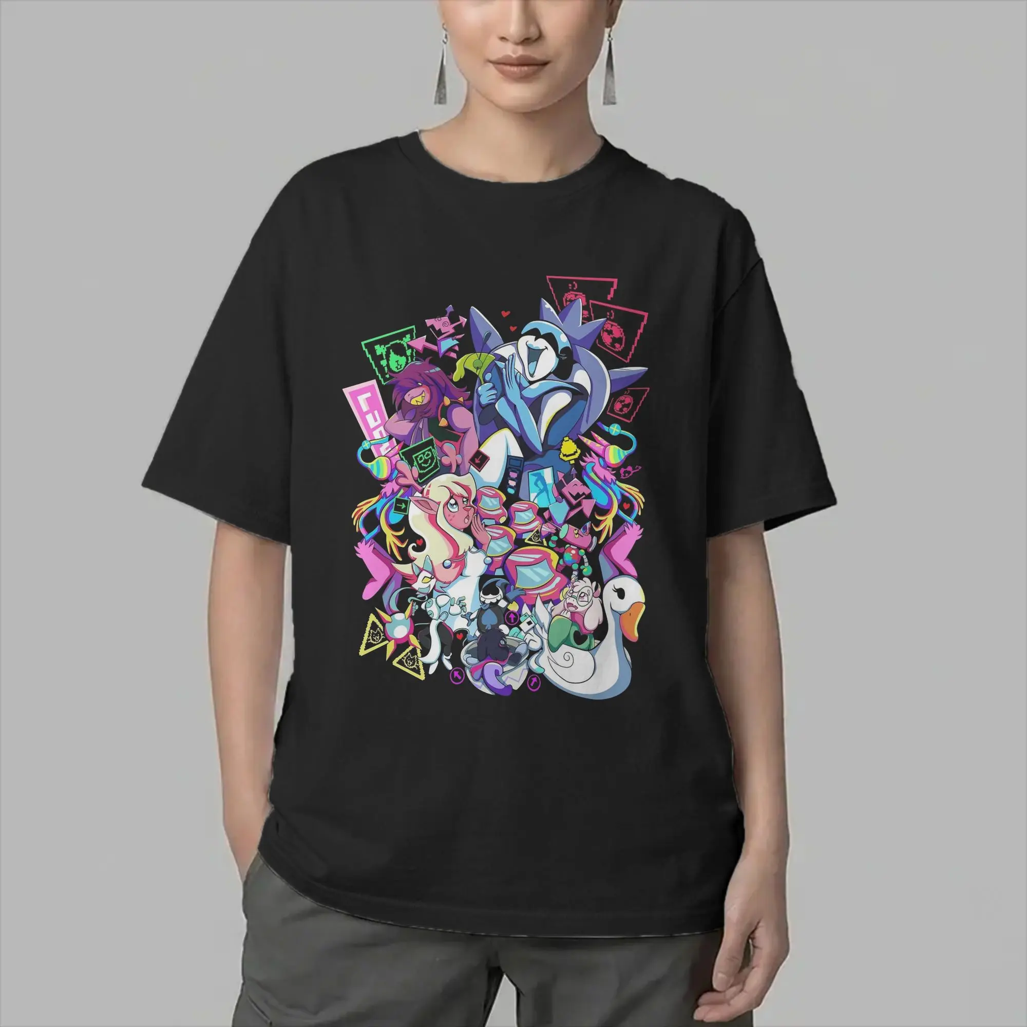 Vintage Game Deltarunes Chapter 2 T-Shirt for Men Round Neck Cotton T Shirt  Short Sleeve Tees New Arrival Clothing