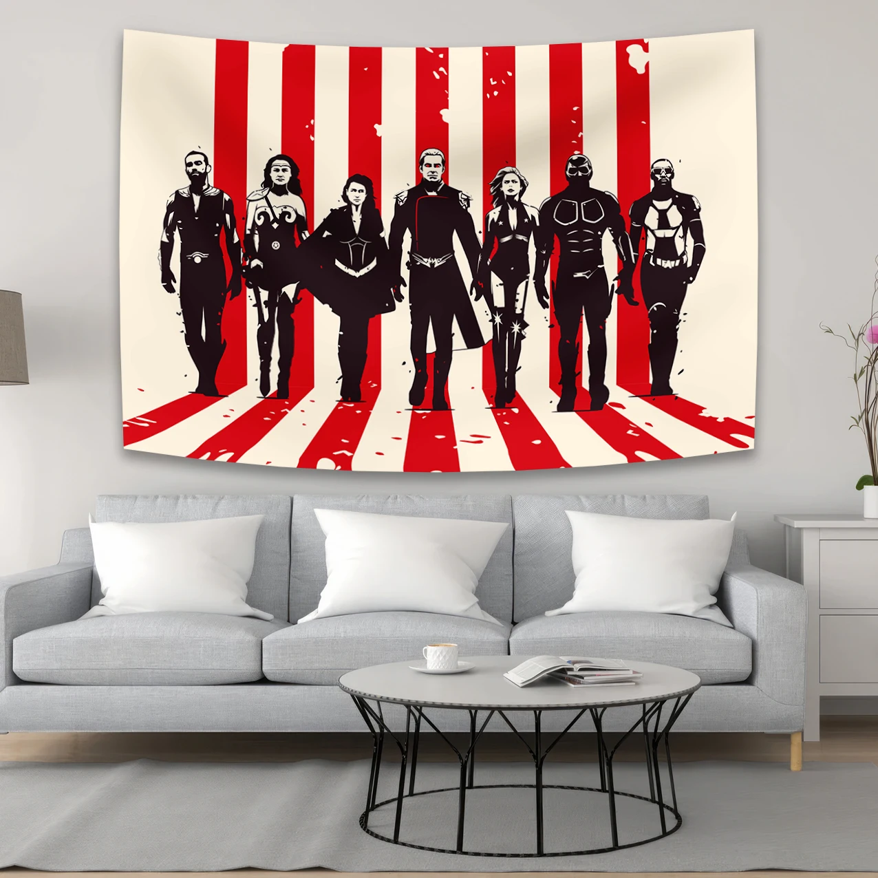 

Classic Suspense American Drama Wall Tapestry Psychedelic Bohemian Weaving Living Room Bedroom Decoration