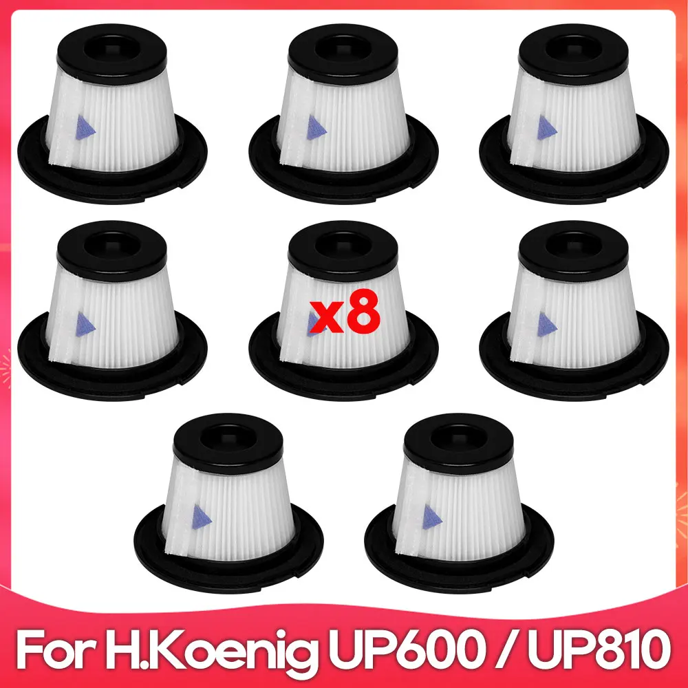 Hoover Sensory Filtre Filtres De Rechange Pour Aspirateur H.Koenig UP600/ UP810 - Lot De 2, Lavables, Pour Sans Fil PowerClean Filtre Lavable Aspirateur Sans Fil
