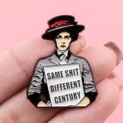 Feminism Enamel Pins Cartoon Brooches For Women Badge Lapel Pin For Backpack Clothes Accessories Fashion Jewelry Birthday Gifts