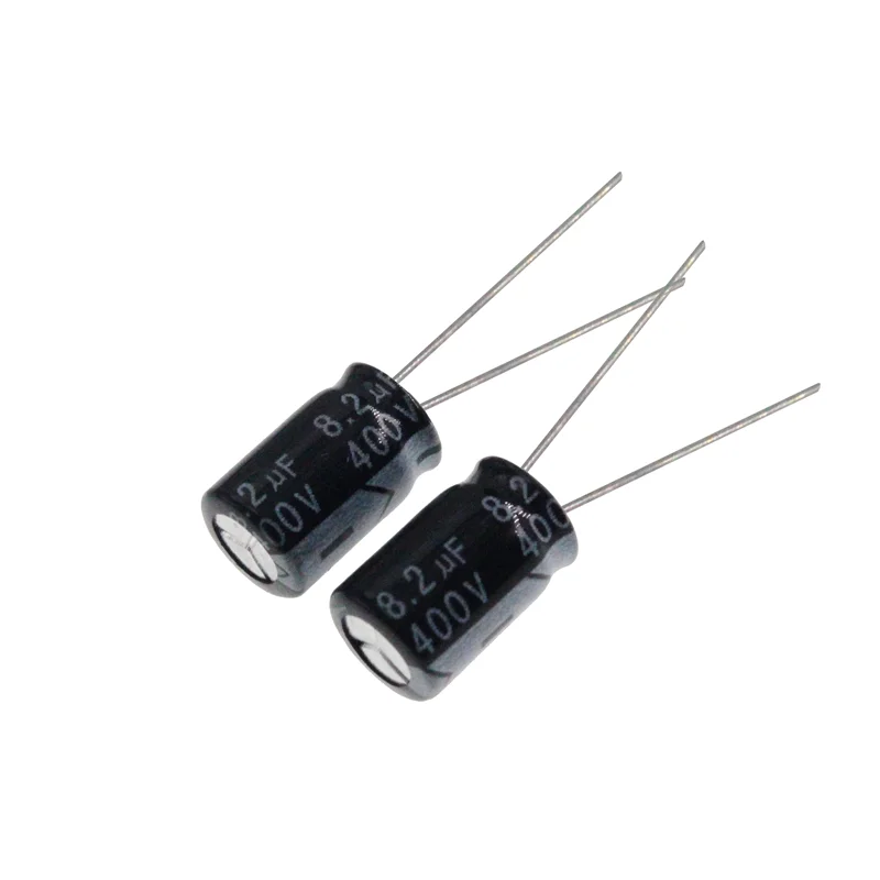 20pcs 400V 8.2uF 400Volt 8.2MFD Aluminum Electrolytic Capacitor 8*12mm Radial 8.2mf400v 8.2uf400v 400v8.2mf 400v8.2uf