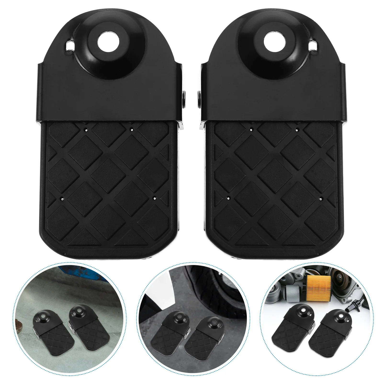 

1Pair Electric Bikes Foot Pedals Foldable Rear Seat Footrests Extra Support Motorcycle Atv Foot Pegs Atv Back Seat for Passenger