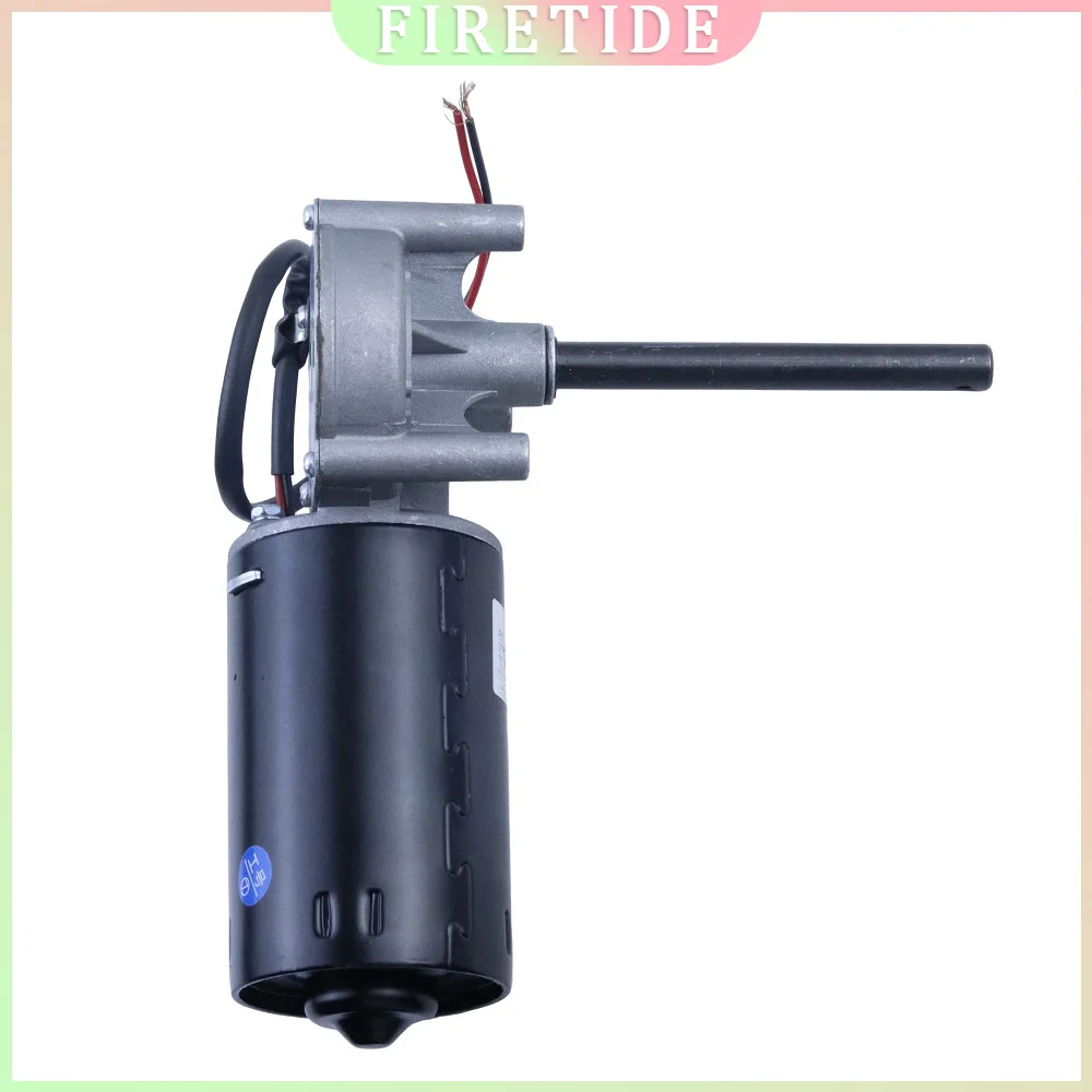24V DC Worm Gear Reduction Motor 60W/80W High Power Self-Locking Metal Gear Reversible Motor