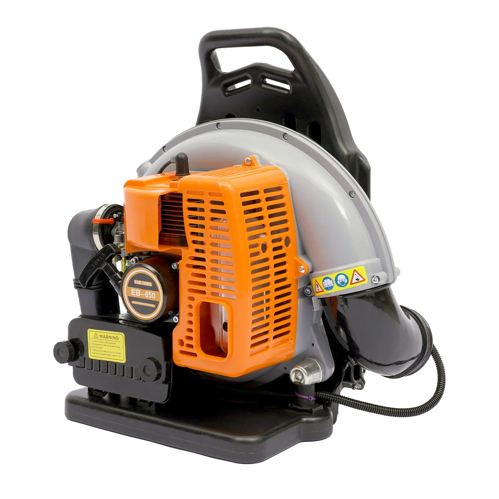 2024 Novo atualizado 63CC 2 tempos 850CFM 4.3HP Ventilador de folhas de gás com mochila comercial