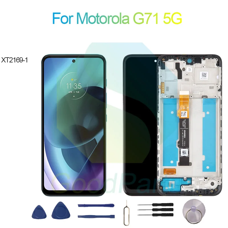 

Для Motorola G71 5G экран дисплей Замена 2400*1080 XT2169-1 G71 5G LCD сенсорный дигитайзер