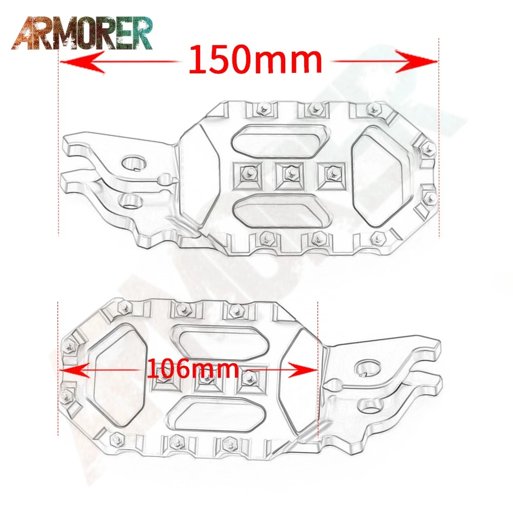 Motorcycle CNC Aluminum Accessories FootRest Footpegs Foot Pegs Pedals For HONDA XL750 XL 750 xl750 2023
