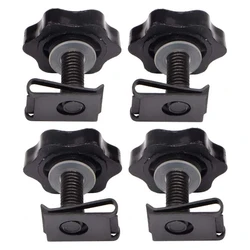 4 Set Motorcycle Saddlebag Locks Mounting Security Theft Deterrent Bracket Hardware Screw Bolt for Harley Touring 1993-2018