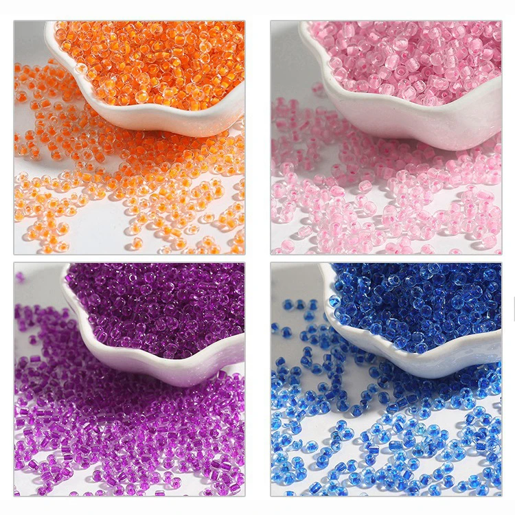 2-4mm about 6-8g/bag Czech Glass Loose Seed Beads Color chip Cute Mini Beads DIY for Jewelry Making Necklace Bracelet Pendant