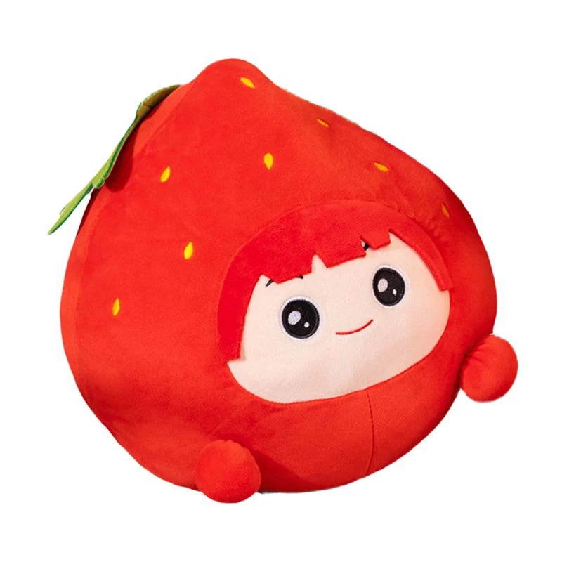 Jouet en peluche ananas fruits ronds de 30CM, poupée d'oreiller de couchage plante mignonne et douce, cadeau d'anniversaire et de noël pour enfants