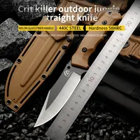 High quality multifunctional fixed blade - outdoor camping, rescue, and emergency survival knife, men's gift