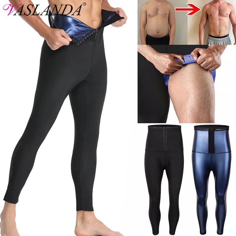 Men Body Shaper Thermo Sauna Pants Sweat Waist Trainer Leggings Slimming Underwear Weight Loss Workout Compression Shapewear