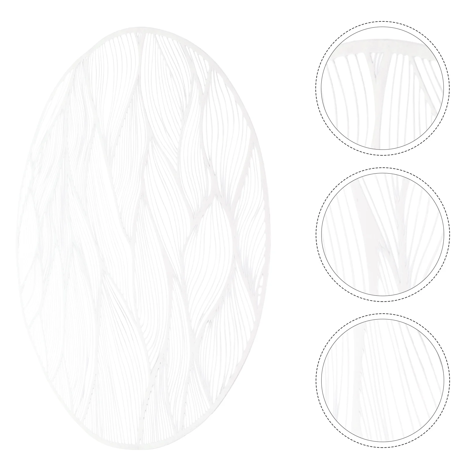 

2Pcs Heat Resistant Cup Mats PVC Non-Slip Coasters for Home Cafe Restaurant Decorative Cup Cushion Grey