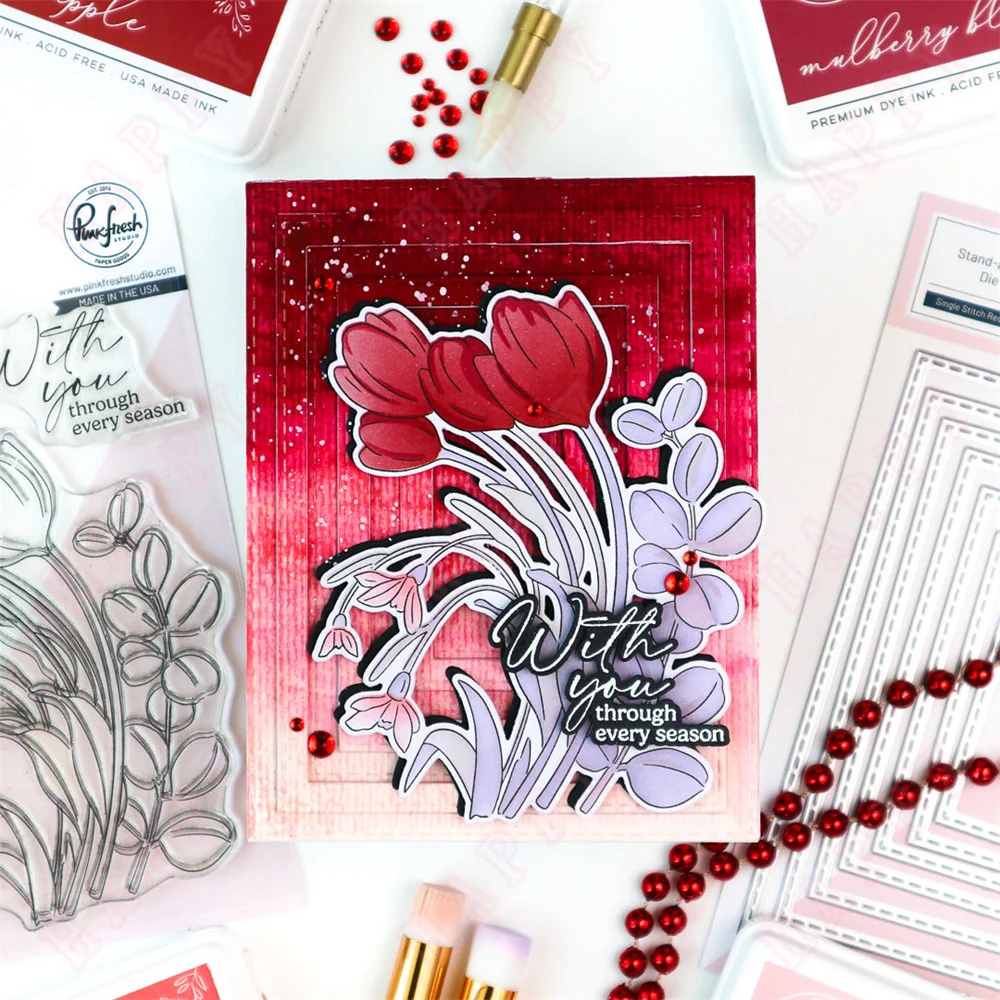 New Dies Stamps DIY Metal Cutting Hot Foil Sunshine & Smiles Sentiments Dies Scrapbooking Craft Engraving Making Greeting Card