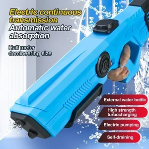 Juguetes de pistola de almacenamiento de agua automática eléctrica para niños portátiles playa de verano en el aire de pelea de fantasía juguetes de pistola de pistola para niños 12 Mejor pistola de aves de ventas - №1