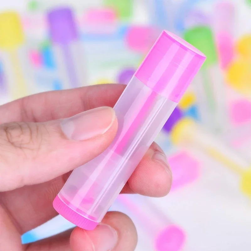 300Pcs Empty 5ML Multi-color Lip Gloss Tubes Bottles Refillable Plastic PP Lip Balm Tube Containers For DIY Chapsticks Lipstick