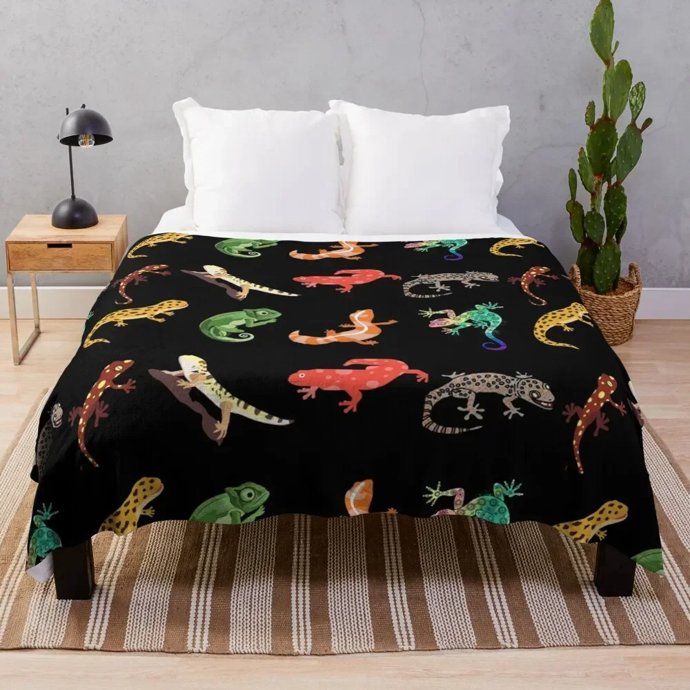 

Gecko-Best gift for gecko lovers Throw Blanket Picnic Fashion Sofas Blankets Sofas Of Decoration Blankets