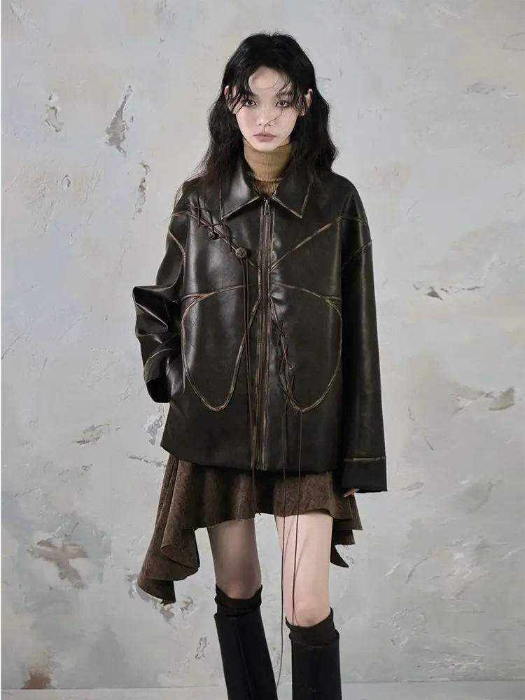 التنانير الأمريكية الكلاسيكية على شكل حرف a تناسب كل مباراة Y2k عالية الخصر Faldas Mujer لربيع وصيف تنورة جديدة غير منتظمة مرقعة للنساء