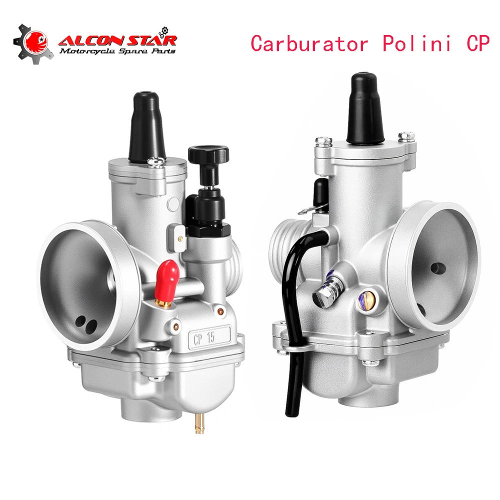 Carburador de Motocicleta Alconstar 15/17.5/19/21/23/24mm com Conexão de Filtro de Ar para Carburador Polini CP para PUCH MAXI PIAGGIO
