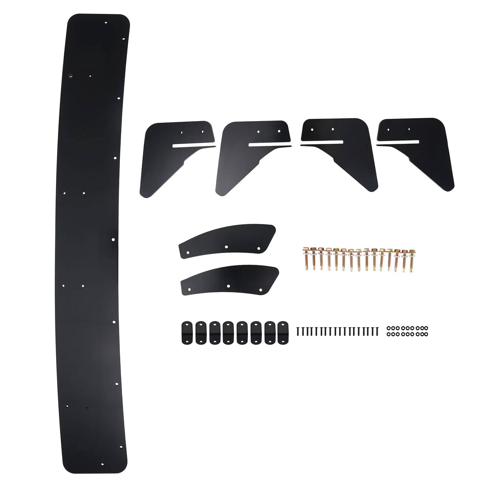 

Rear Bumper Lip Diffuser 4Fin Valance Spoiler for VW GOLF MK7 GTI Black Diffuser