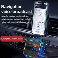 Bluetooth 5.0 FM Transmitter Handsfree Car Radio Modulator MP3 Player With 3.4A USB Super Quick Charge Adapter For Car