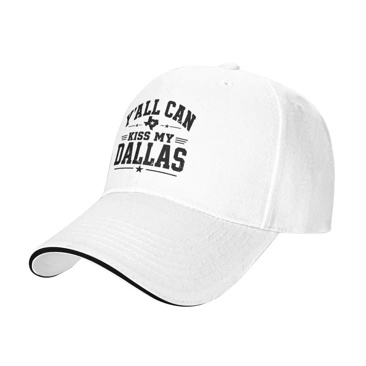 Baseball Caps Y'all Can Kiss My Dallas Shirt Funny Vintage Casquette Unisex Outdoor Spring Caps
