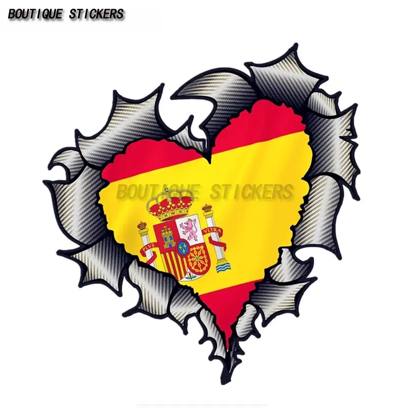 High quality car sticker Spain flag wing creative motorcycle car sticker waterproof PVC sticker auto motorcycle accessories