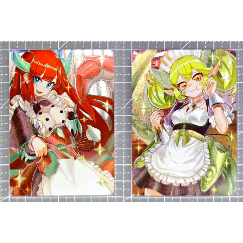 Yu-Gi-Oh! Anime Characters Dragonmaid Sweet Roommaid Laundry Trap DIY Homemade Collection Card Christmas Birthday Gift Game Toys