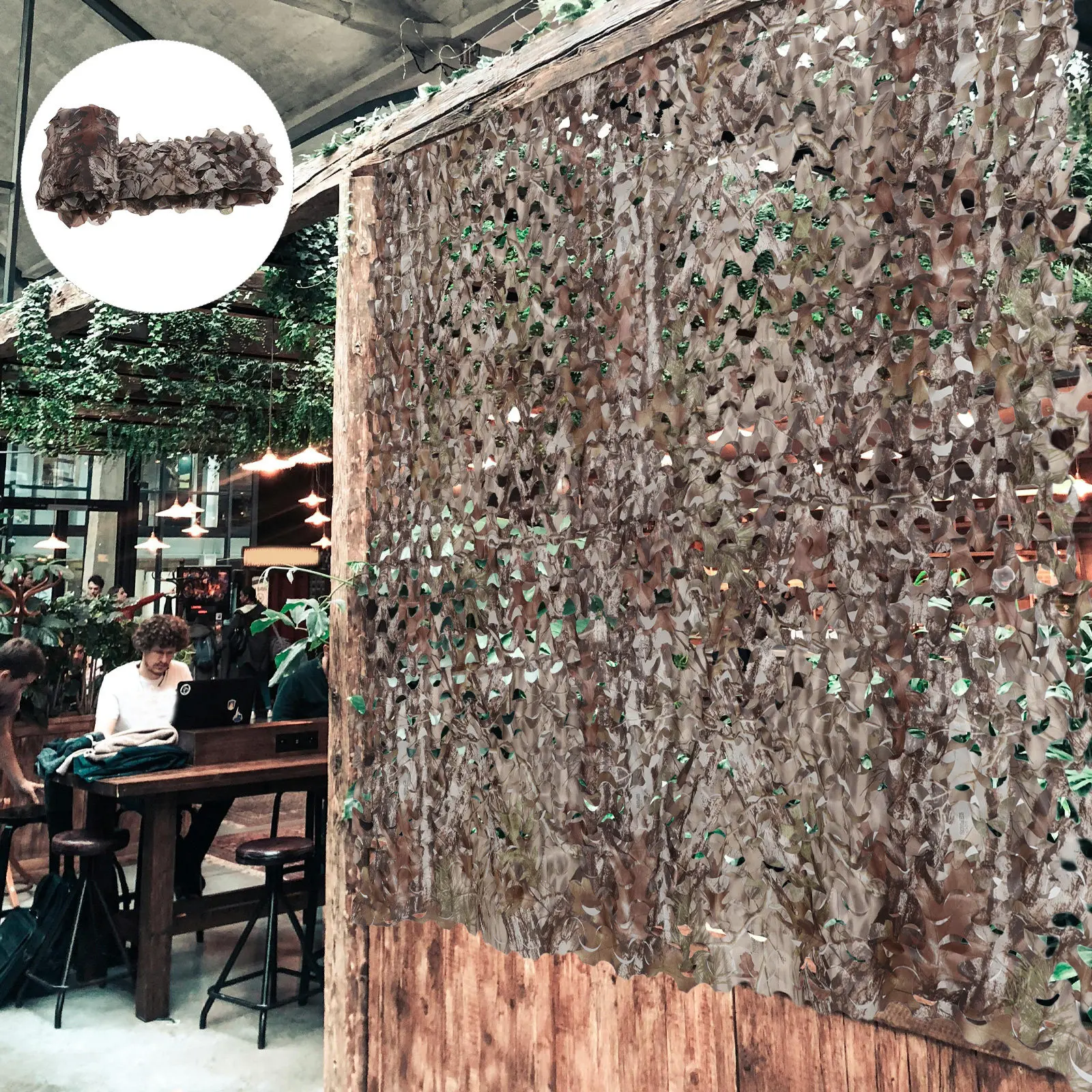 Bionic Sunshade Net Single Layer Camouflage Outdoor Indoor Decoration High Realism Sun Protection Durable Polyester Easy