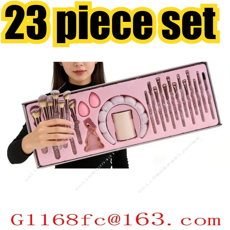 Creative Diamond-inlaid Makeup Brush Set of 23 Pieces of Professional Beauty Tools
