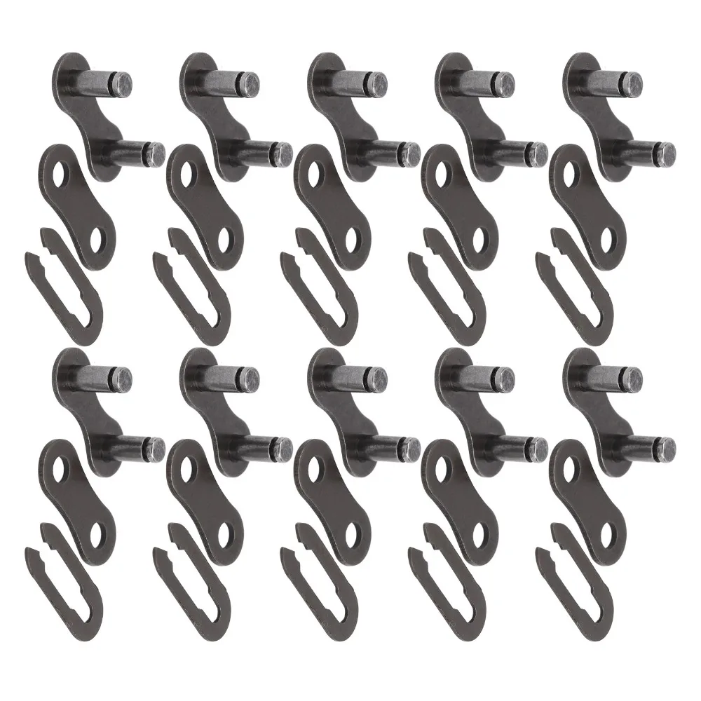 10 Pcs Durable Steel 410 Chain Master Link Removable Quick Split Master Link Replacement Chain Link