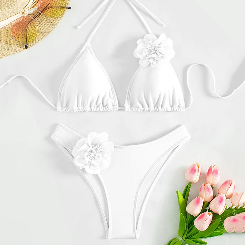 

White Sexy Bikinis 2026 Women's Swimwear Female Swimsuit For Swim Wear Bathing Suits Brazilian Bikini Set Beachwear Pool Bather