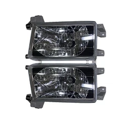 A Pair Car Headlights Black Edged Crystal For 4Runner Hilux Surf  KZN185 RZN185 1996 1997 1998 1999 2000 For Toyota